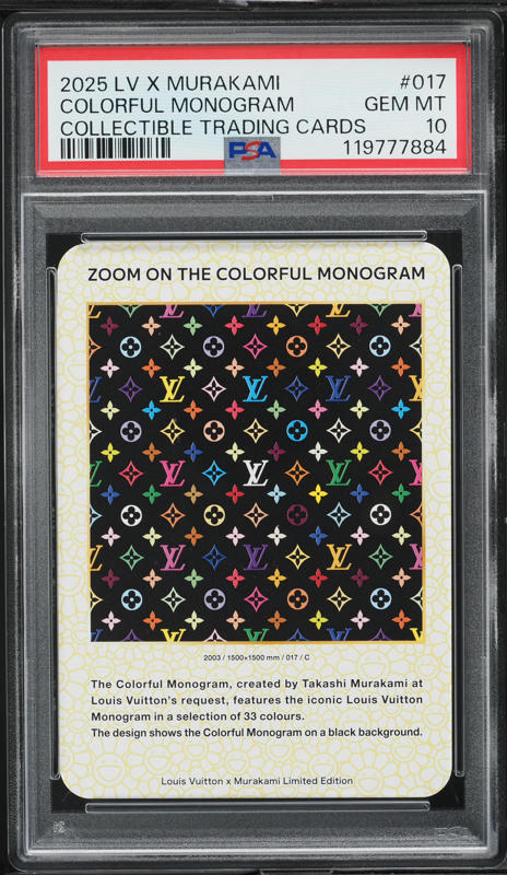 2025 LV x Murakami カラフルモノグラム トレカ　ＰＳＡ10 2025 Louis Vuitton X Murakami Collectible Louis Vuitton Girl