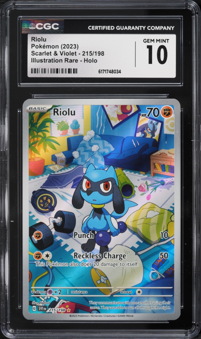 2023 Pokemon Scarlet & Violet IR Riolu #215 CGC 10 GEM MINT