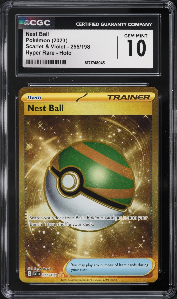 2023 Pokemon Scarlet & Violet SEC Nest Ball #255 CGC 10 GEM MINT