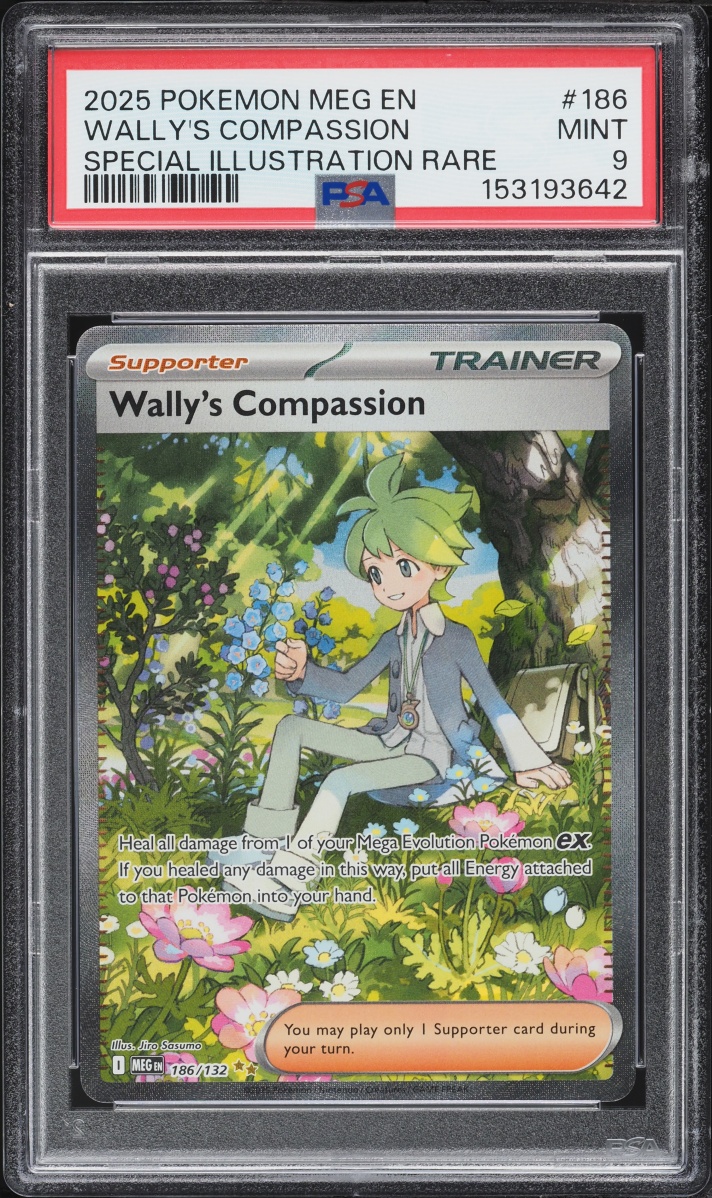 2025 Pokemon Mega Evolution SIR Wally's Compassion #186 PSA 9 MINT