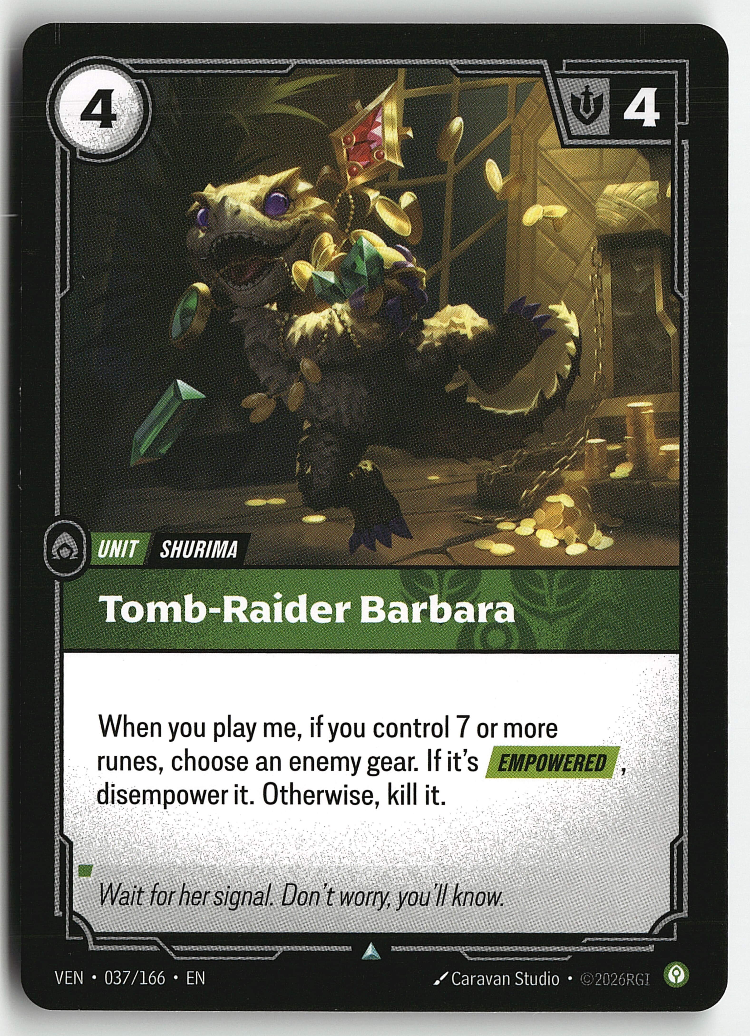 2026 Riftbound League Of Legends LoL Vendetta Tomb Raider Barbara #37