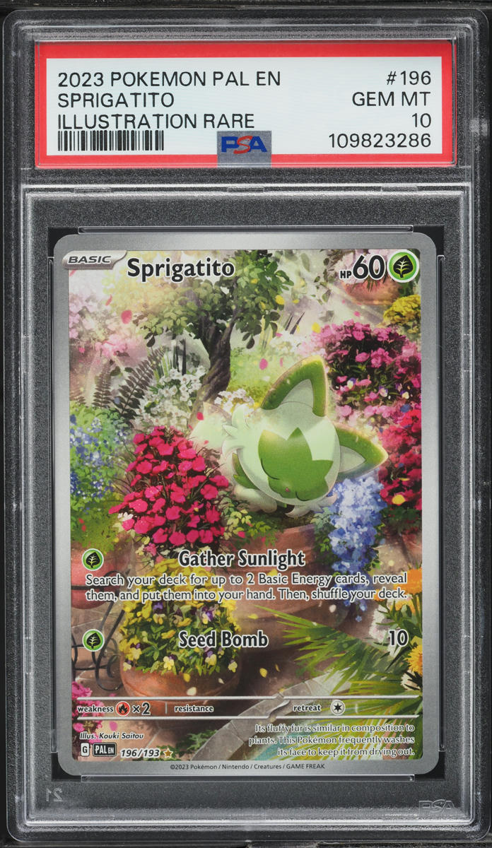 2023 Pokemon Scarlet & Violet Paldea Evolved IR Sprigatito #196 PSA 10 GEM MINT