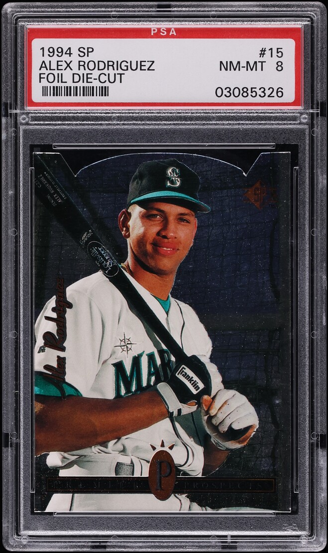 1994 SP Foil Die-Cut Alex Rodriguez ROOKIE #15 PSA 8 NM-MT - Photo 1
