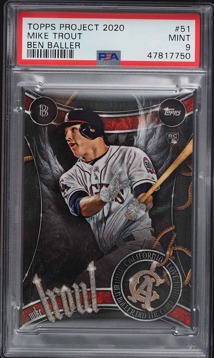 2020 Topps Project 2020 Ben Baller Mike Trout #51 PSA 9 MINT
