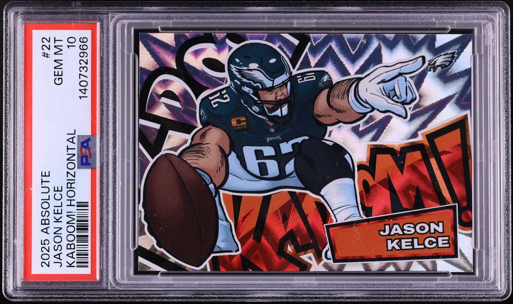2025 Absolute Kaboom! Horizontal Jason Kelce #22 PSA 10 GEM MINT