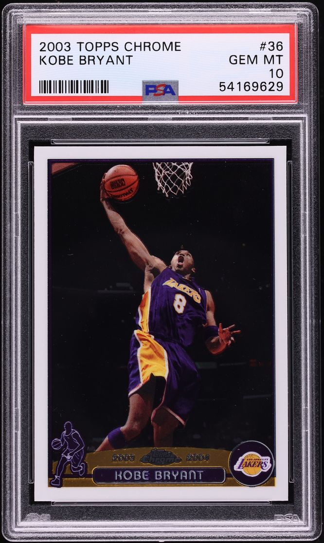 2003 Topps Chrome Kobe Bryant #36 PSA 10 GEM MINT