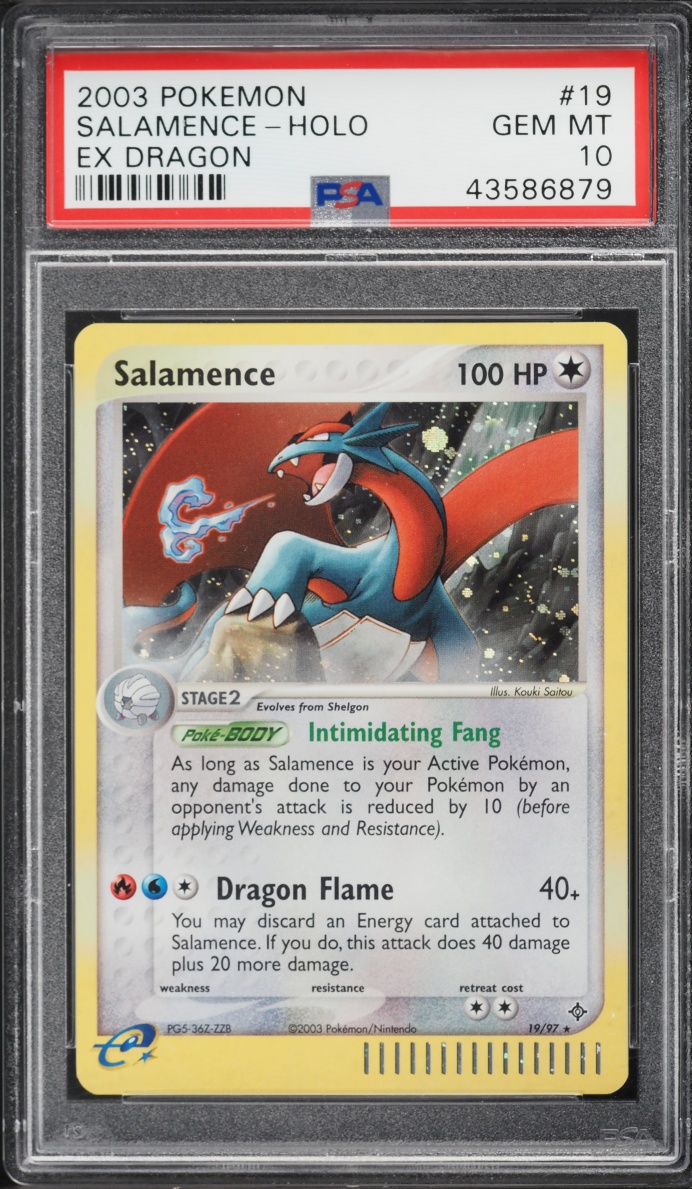 2003 Pokemon EX Dragon Holo Salamence #19 PSA 10 GEM MINT
