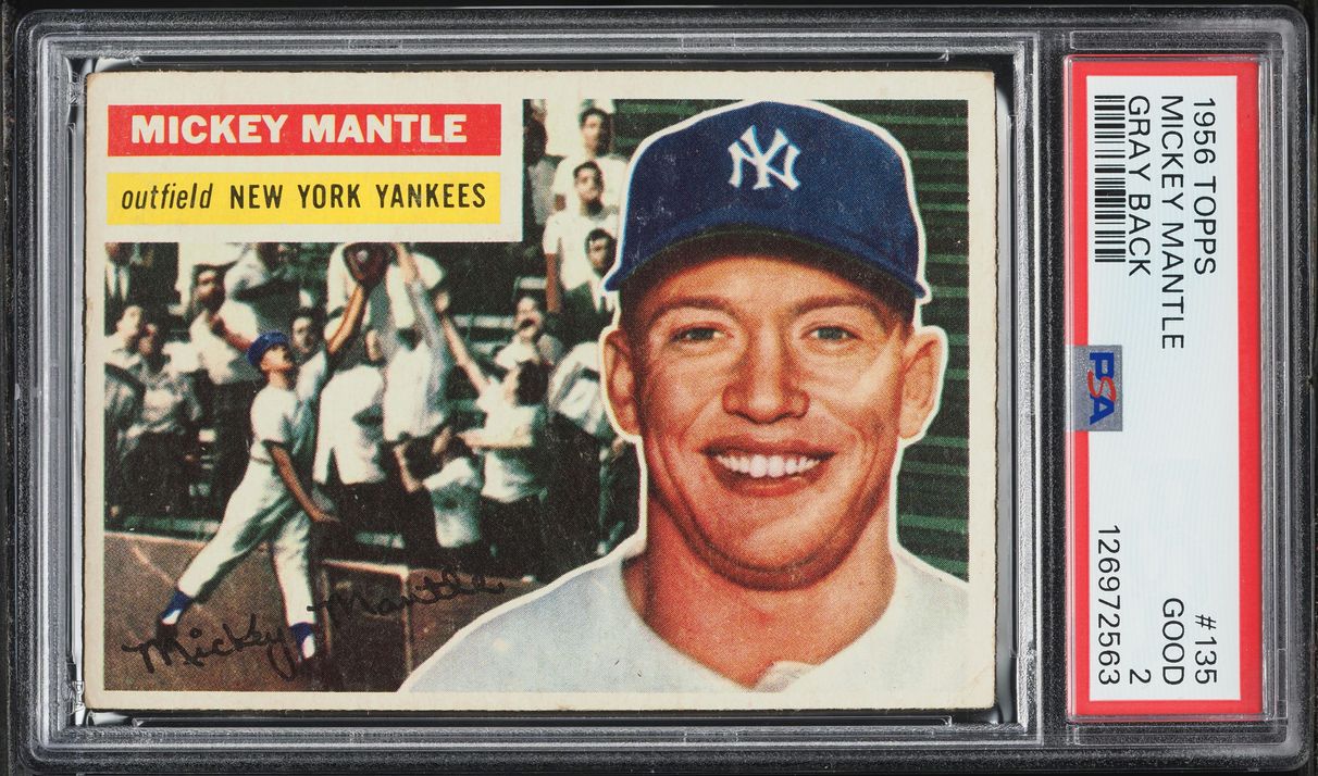 1956 Topps Mickey Mantle #135 PSA 2 GD