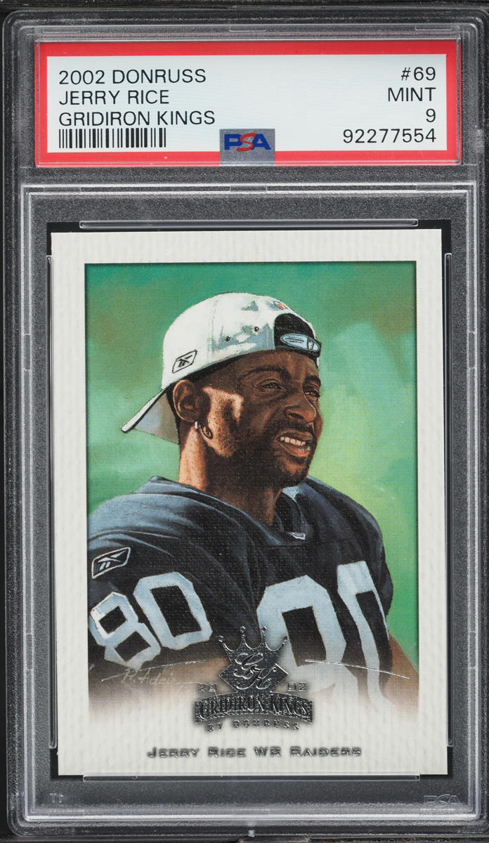 2002 Donruss Gridiron Kings Jerry Rice #69 PSA 9 MINT