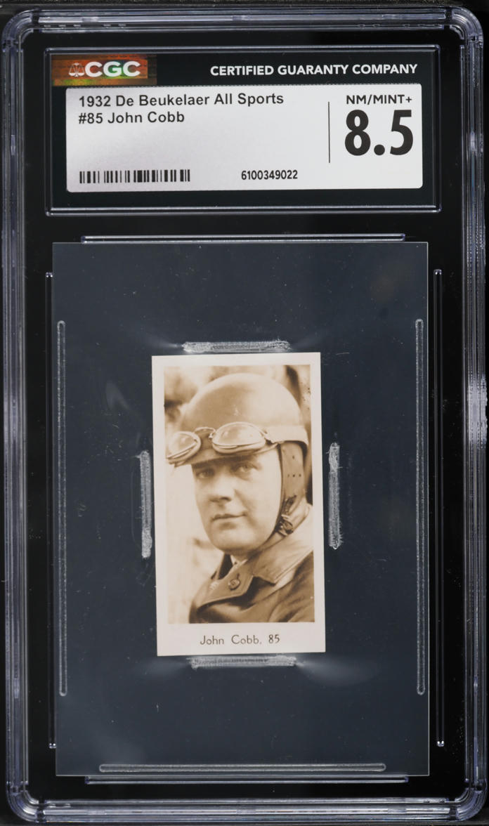 1932 De Beukelaer All Sports John Cobb #85 CGC 8.5 NM-MT+