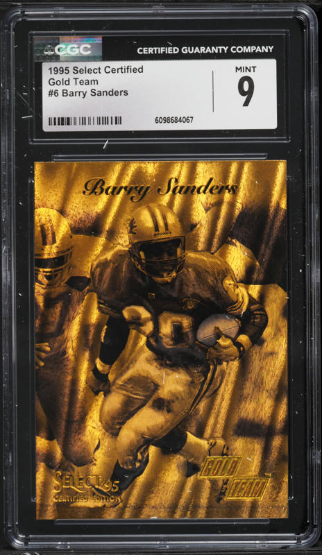 1997 Metal Universe Precious Metal Gems PMG Green Barry Sanders