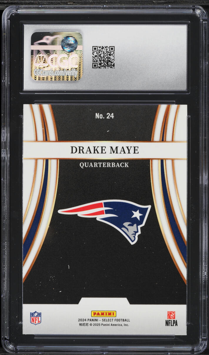 2024 Select Turbocharged Drake Maye ROOKIE #24 CGC 9 MINT