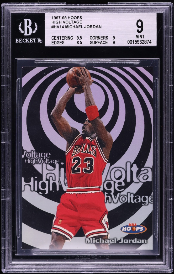 1997 Hoops High Voltage Michael Jordan #HV14 BGS 9 MINT