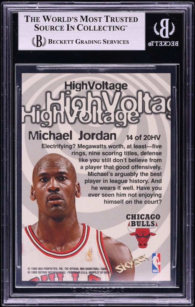 1997 Hoops High Voltage Michael Jordan #HV14 BGS 9 MINT