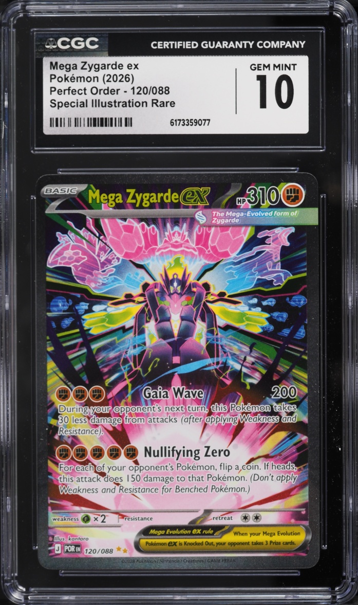 2026 Pokemon Mega Evolution Perfect Order SIR Mega Zygarde ex #120 CGC 10 GEM MINT