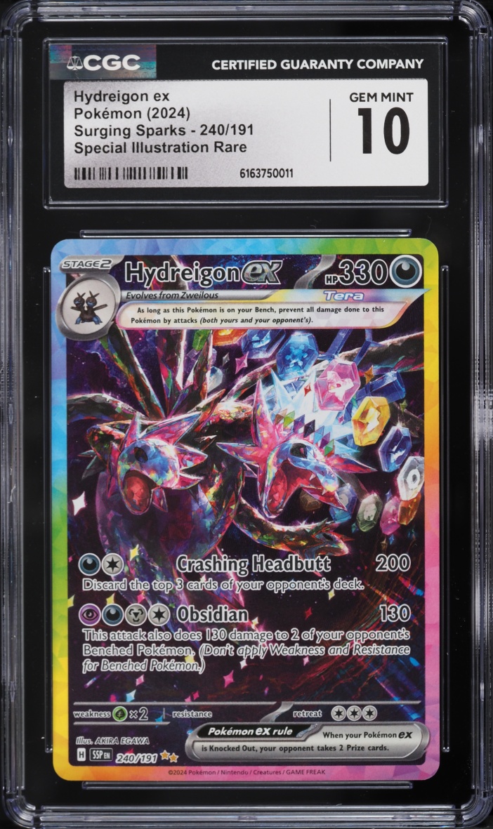 2024 Pokemon Scarlet & Violet Surging Sparks SIR Hydreigon EX #240 CGC 10 GEM MINT
