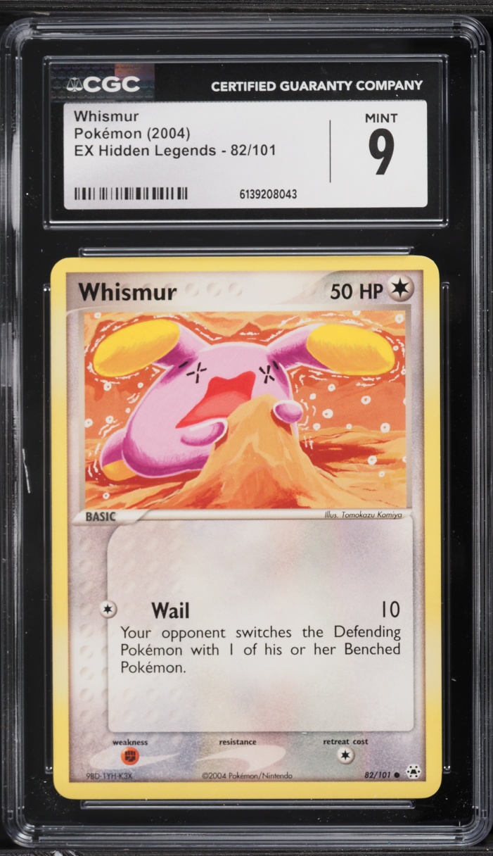 2004 Pokemon EX Hidden Legends Whismur #82 CGC 9 MINT