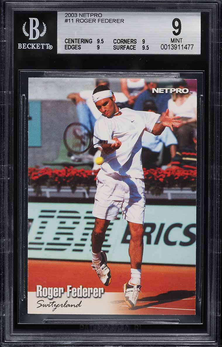 2003 Netpro Elite Tennis Roger Federer ROOKIE /2000 #3 PSA 10 GEM