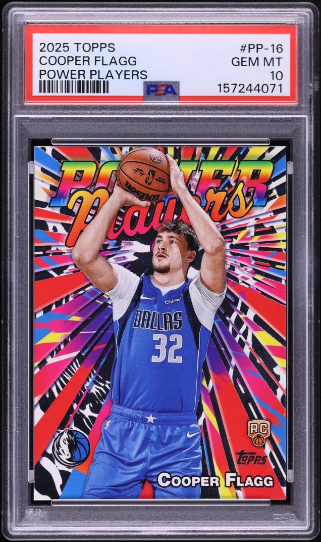2025 Topps Power Players Cooper Flagg ROOKIE #PP-16 PSA 10 GEM MINT