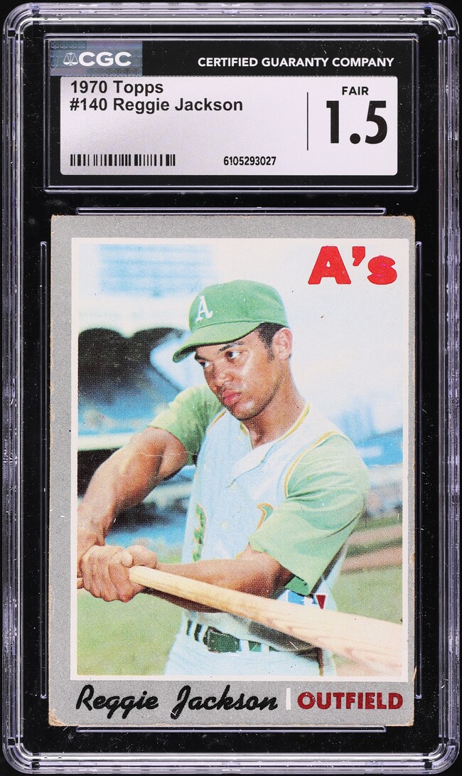 1970 Topps Reggie Jackson #140 CGC 1.5 FR