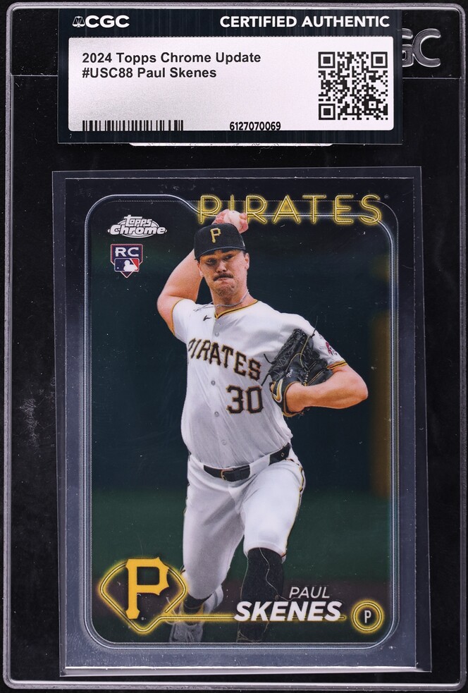2024 Topps Chrome Update Paul Skenes ROOKIE #USC88 CGC AUTH