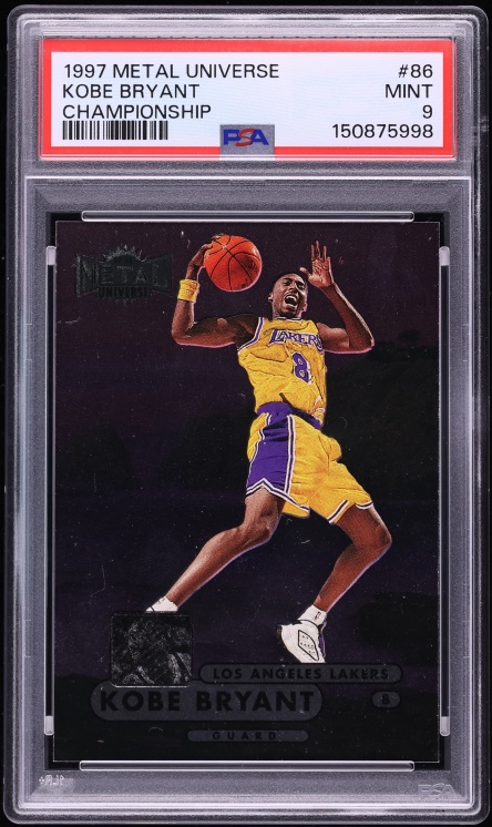 1997 Metal Universe Championship Kobe Bryant #86 PSA 9 MINT