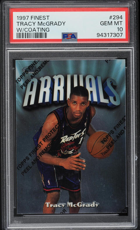 1997 Metal Universe Tracy McGrady ROOKIE #42 PSA 9 MINT on