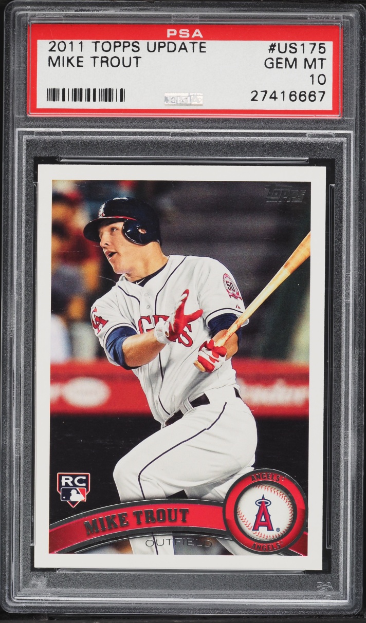 2011 Topps Update Mike Trout ROOKIE #US175 PSA 10 GEM MINT
