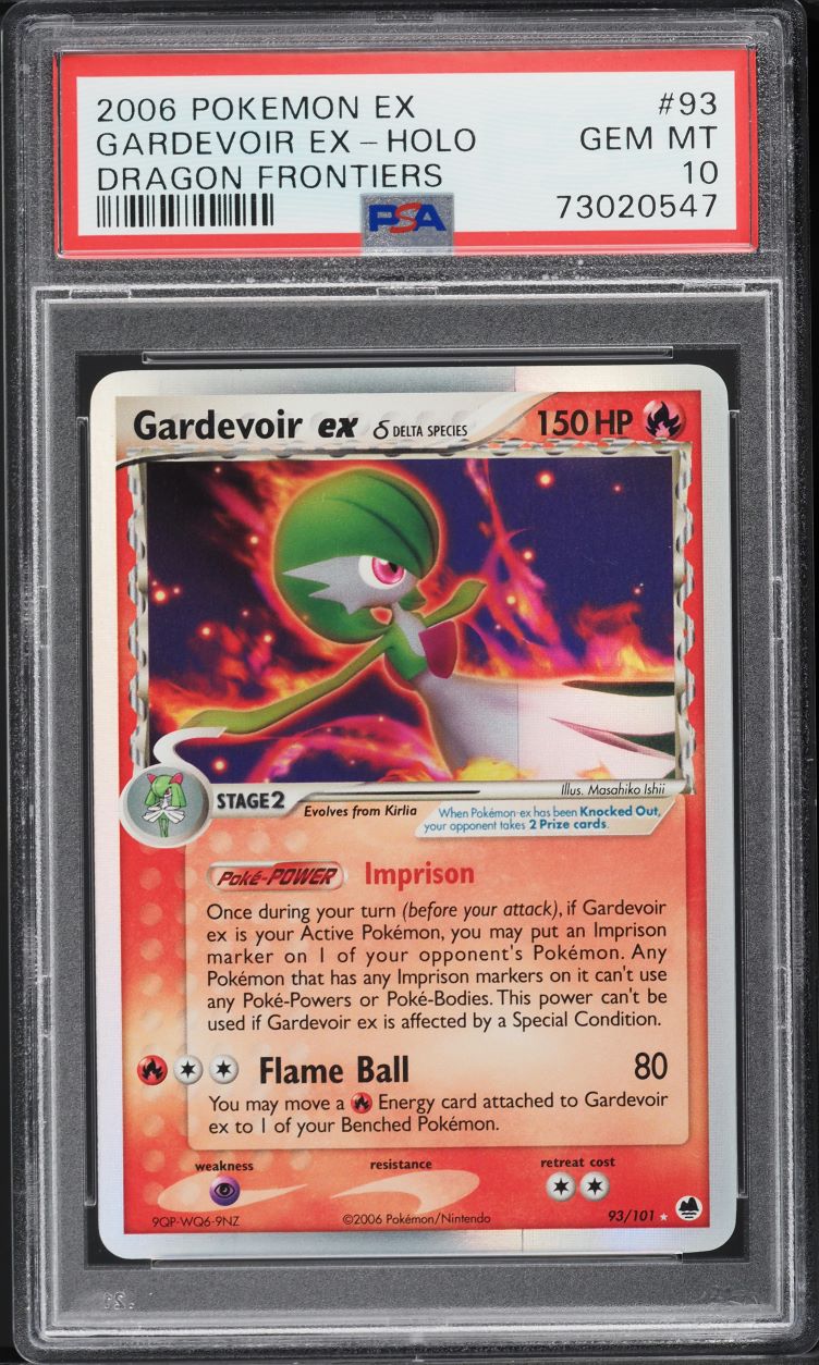 2006 Pokemon EX Dragon Frontiers Holo Gardevoir ex #93 PSA 10 GEM MINT