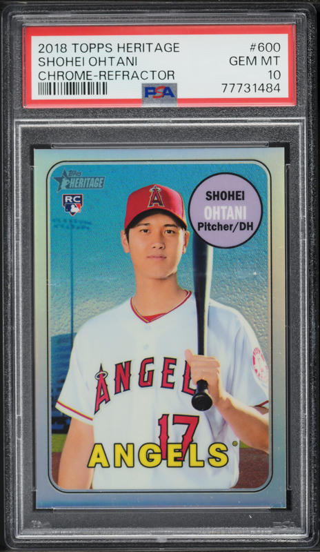 大谷翔平 2022 Topps Heritage Chrome＃150 2022 Topps Chrome Heritage Shohei Ohtani #150 PSA 7 LA