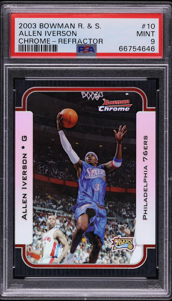 その他 ALLEN IVERSON Bowman Chrome REFRACTOR 1996 ALLEN IVERSON BOWMAN'S BEST RETRO ATOMIC REFRACTOR