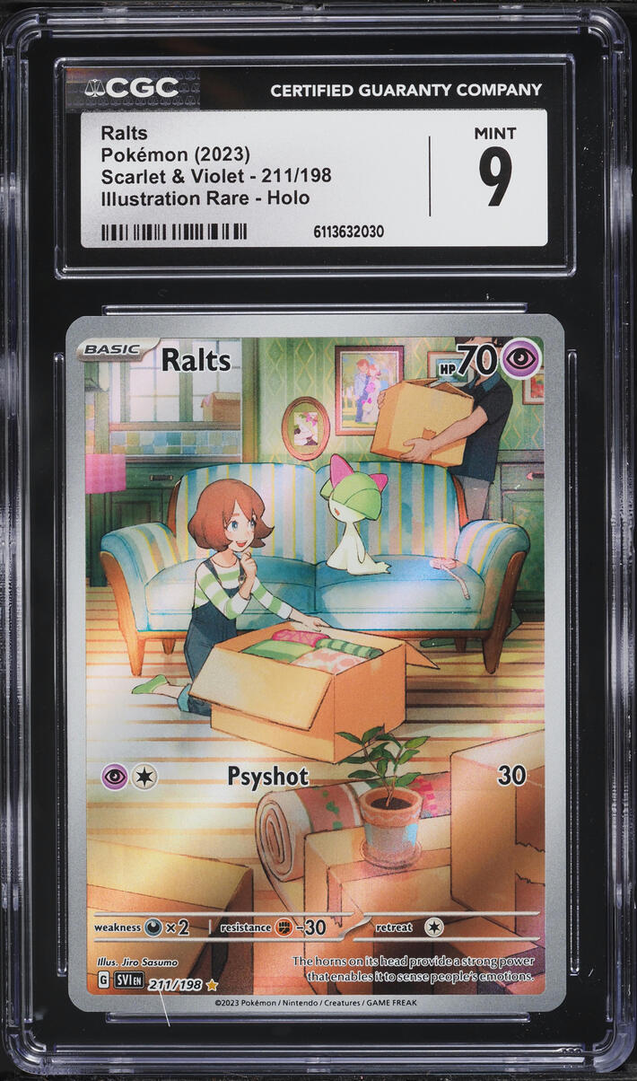 2023 Pokemon Scarlet & Violet IR Ralts #211 CGC 9 MINT