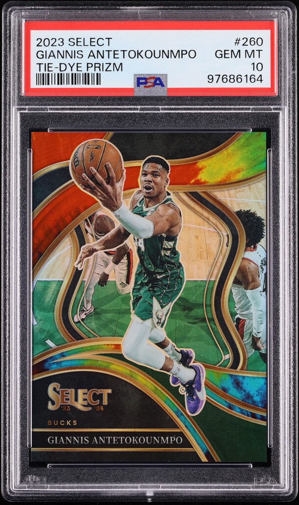 2023 Select Courtside Tie-Dye Prizm Giannis Antetokounmpo /25 #260 PSA 10 GEM