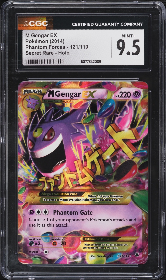 2014 Pokemon XY Phantom Forces Holo M Gengar EX #121 CGC 9.5 MINT+