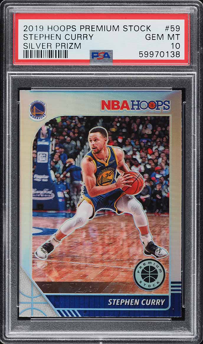 2019 Hoops Premium Stock Silver Prizm Stephen Curry #59 PSA 10 GEM