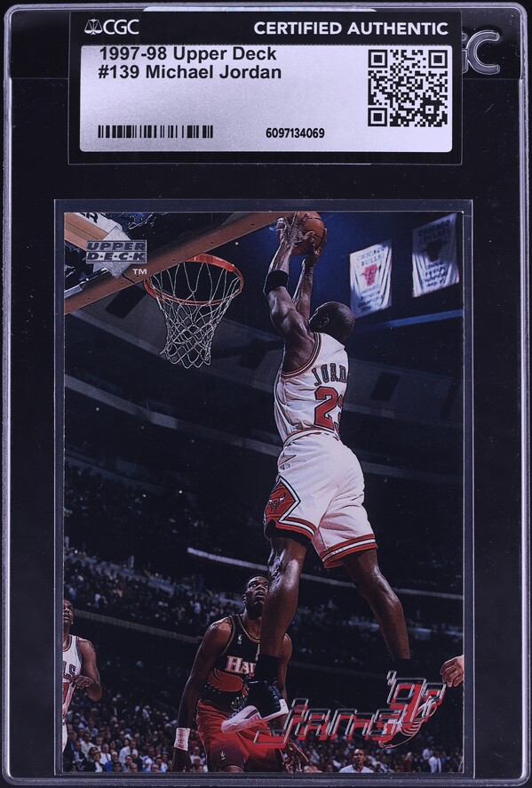 1997 Finest Refractor Michael Jordan #39 PSA 9 MINT on Fanatics