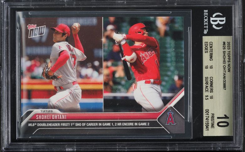 2023 Topps Pristine Gold Shohei Ohtani /50 #242 PSA 7 NRMT