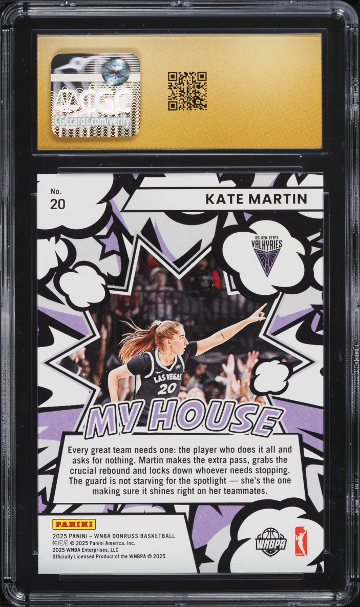 2025 Donruss WNBA My House Kate Martin #20 CGC 10 PRISTINE