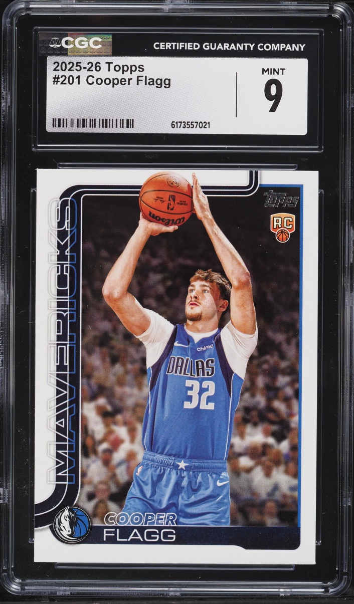 2025 Topps Basketball Cooper Flagg ROOKIE #201 CGC 9 MINT