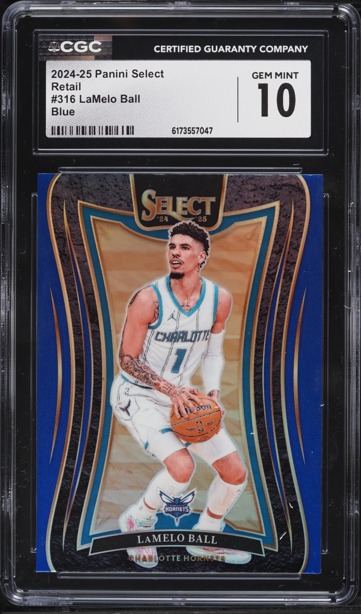 2024 Select Mezzanine Level Retail Blue LaMelo Ball #316 CGC 10 GEM MINT