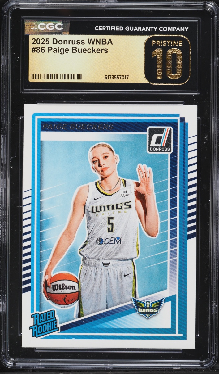 2025 Donruss WNBA Paige Bueckers ROOKIE #86 CGC 10 PRISTINE