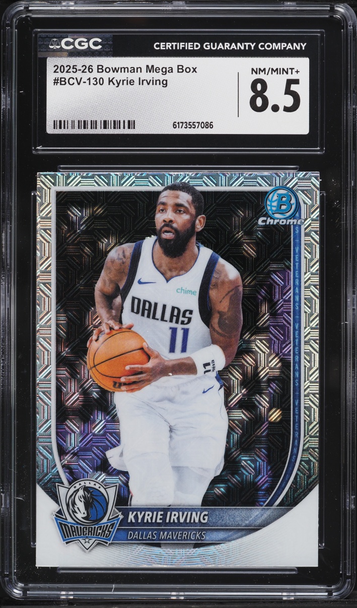 2025 Bowman Mega Box Kyrie Irving #BCV-130 CGC 8.5 NM-MT+