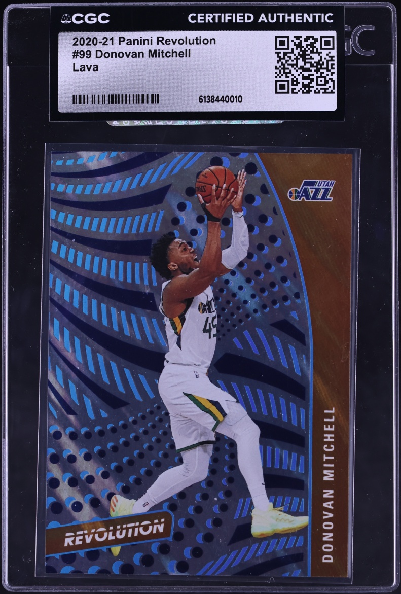 2020 Panini Revolution Lava Donovan Mitchell 10/10 #99 CGC AUTH