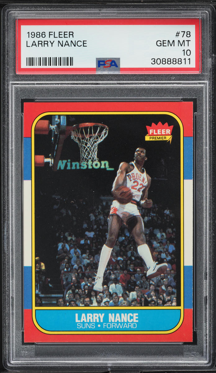 1986 Fleer Basketball Larry Nance ROOKIE #78 PSA 10 GEM MINT