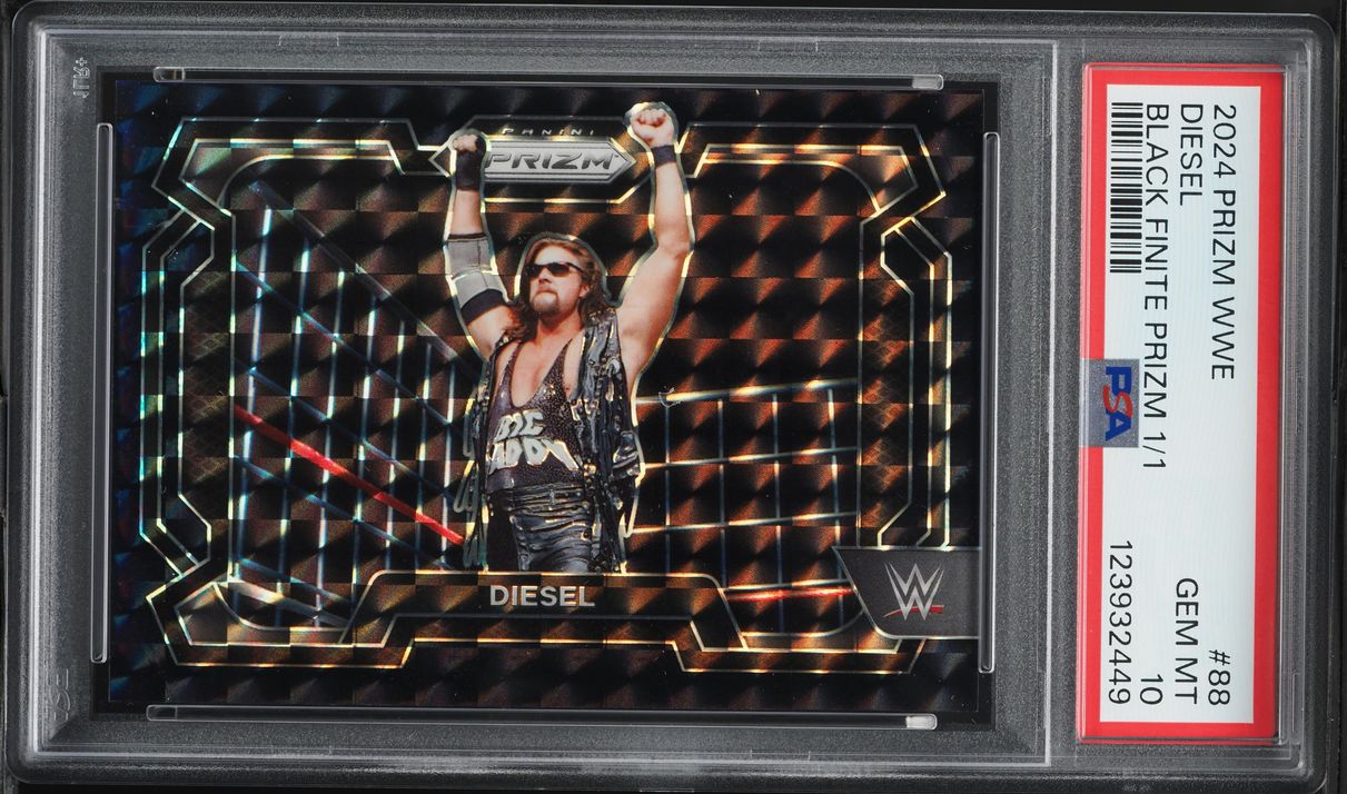 2024 Panini Prizm WWE Black Finite Diesel 1/1 #88 PSA 10 GEM MINT