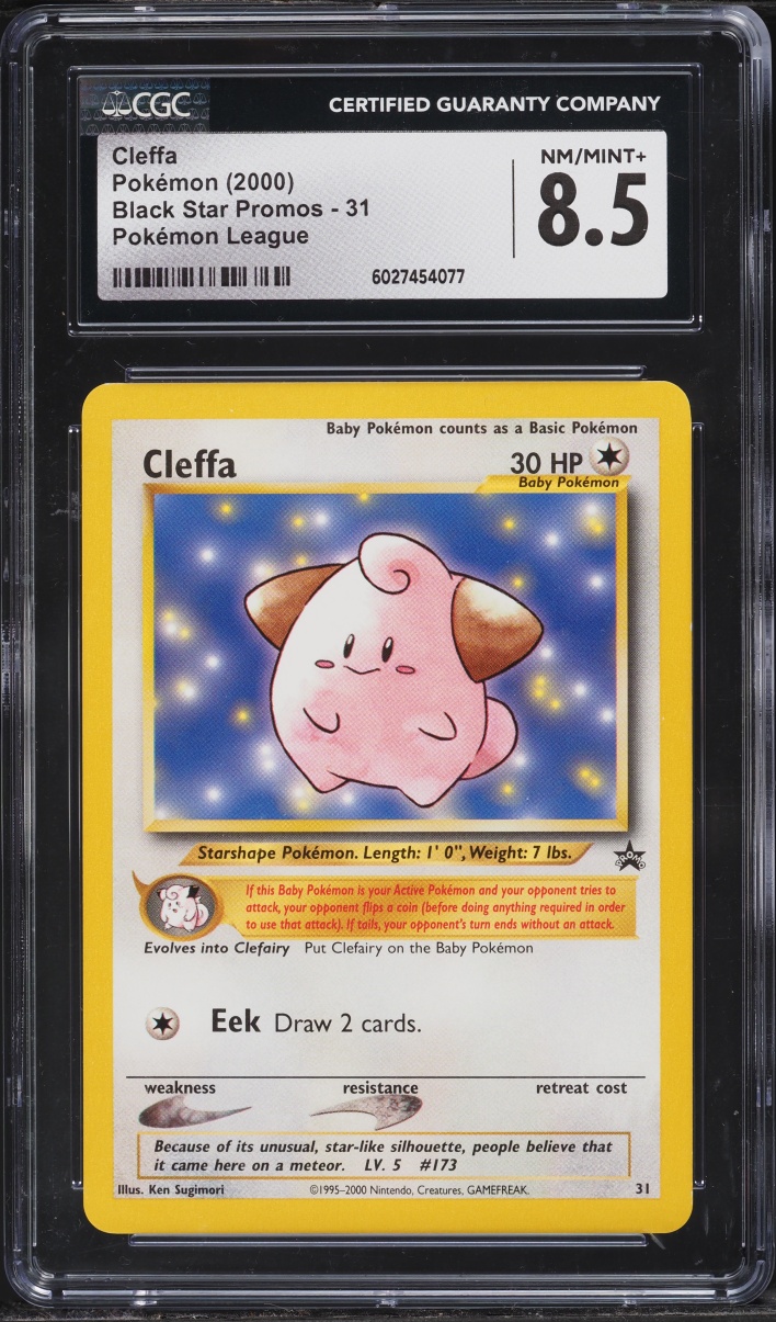 2000 Pokemon League Promo Cleffa #31 CGC 8.5 NM-MT+