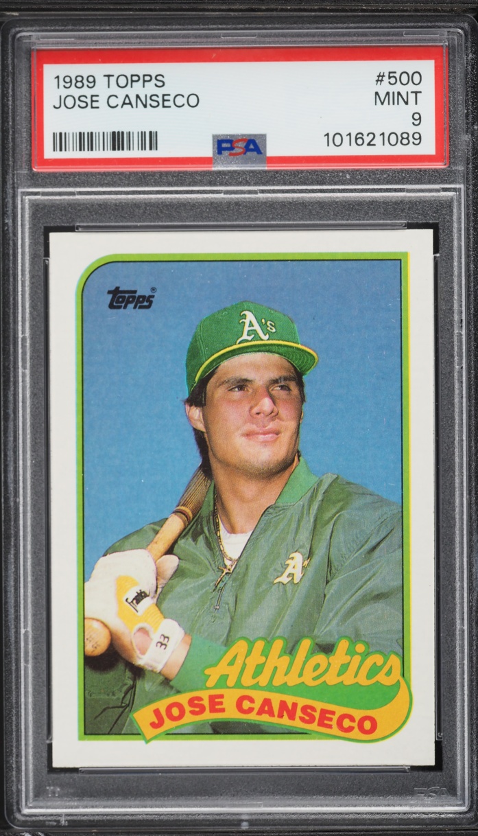 1989 Topps Jose Canseco #500 PSA 9 MINT