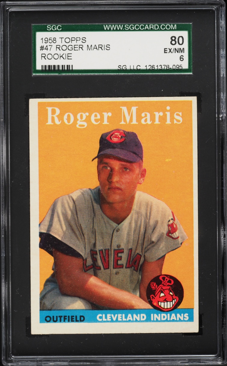 1958 Topps Roger Maris ROOKIE #47 SGC 6 EXMT