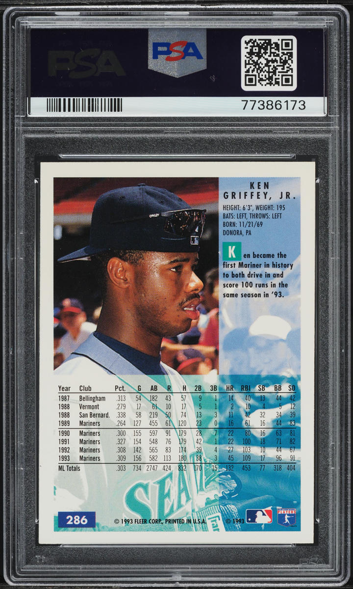 1994 Fleer Ken Griffey Jr. #286 PSA 7 NRMT