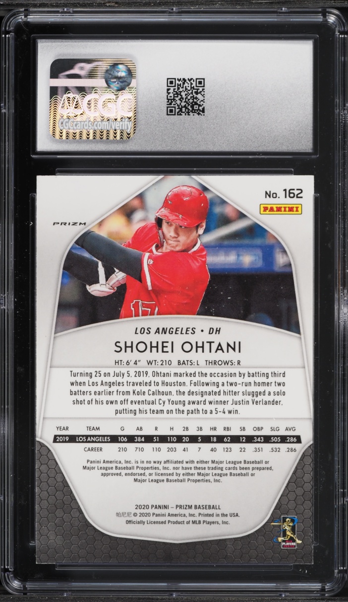 2020 Panini Prizm Silver Shohei Ohtani #162 CGC 9.5 MINT+